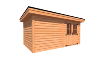 Tuinhuis plat dak 500 x 300cm Tuinhuis plat dak 500 x 300cm