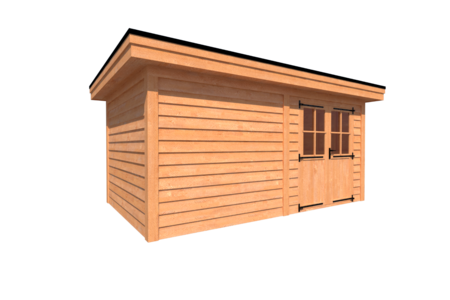 Tuinhuis plat dak 500 x 300cm Tuinhuis plat dak 500 x 300cm
