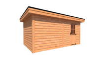 Tuinhuis plat dak 500 x 300cm