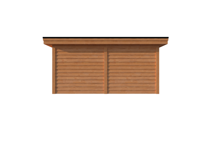 Tuinhuis plat dak 500 x 300cm