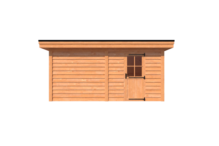 Tuinhuis plat dak 500 x 350cm