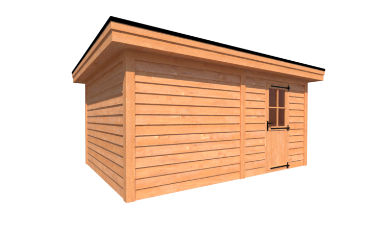 Tuinhuis plat dak 500 x 350cm