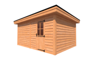 Tuinhuis plat dak 500 x 350cm