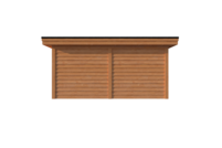 Tuinhuis plat dak 500 x 350cm