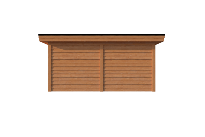 Tuinhuis plat dak 500 x 350cm