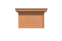 Tuinhuis plat dak 500 x 350cm