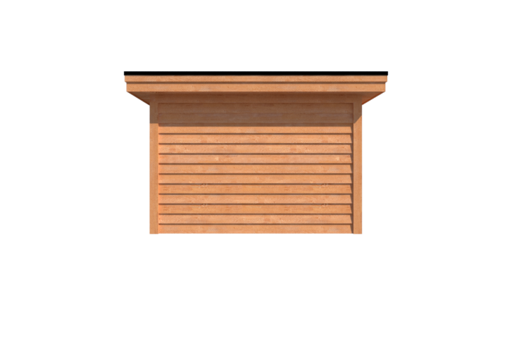 Tuinhuis plat dak 500 x 350cm