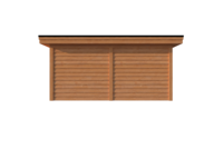 Tuinhuis plat dak 500 x 400cm