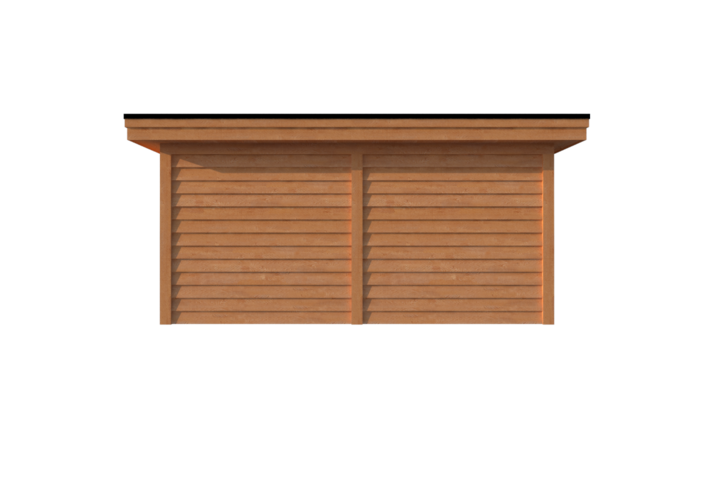 Tuinhuis plat dak 500 x 400cm