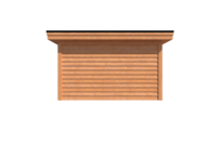 Tuinhuis plat dak 500 x 400cm