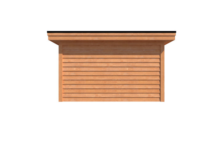 Tuinhuis plat dak 500 x 400cm