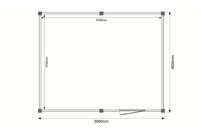Tuinhuis plat dak 500 x 400cm Tuinhuis plat dak 500 x 400cm