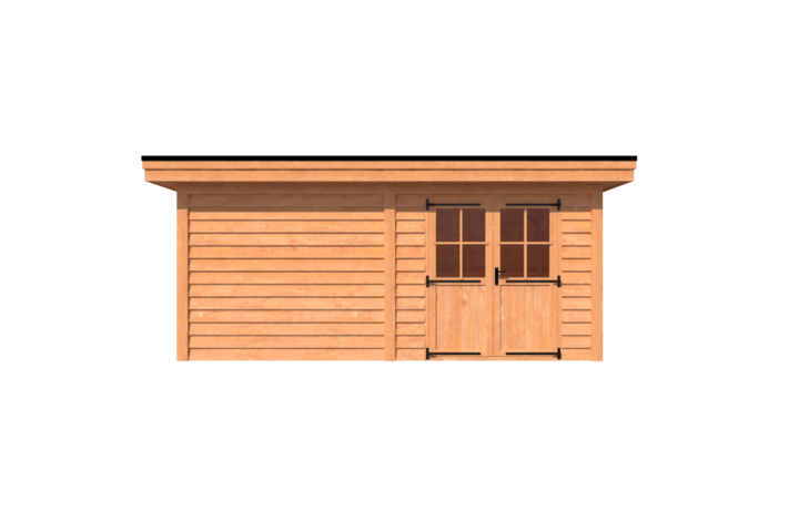 Tuinhuis plat dak 550 x 250cm