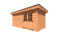 Tuinhuis plat dak 550 x 250cm