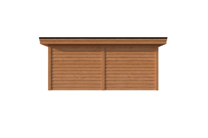 Tuinhuis plat dak 550 x 250cm