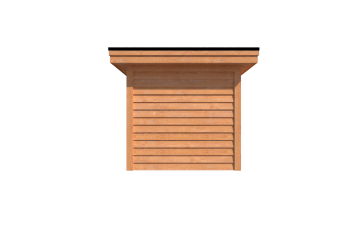 Tuinhuis plat dak 550 x 250cm