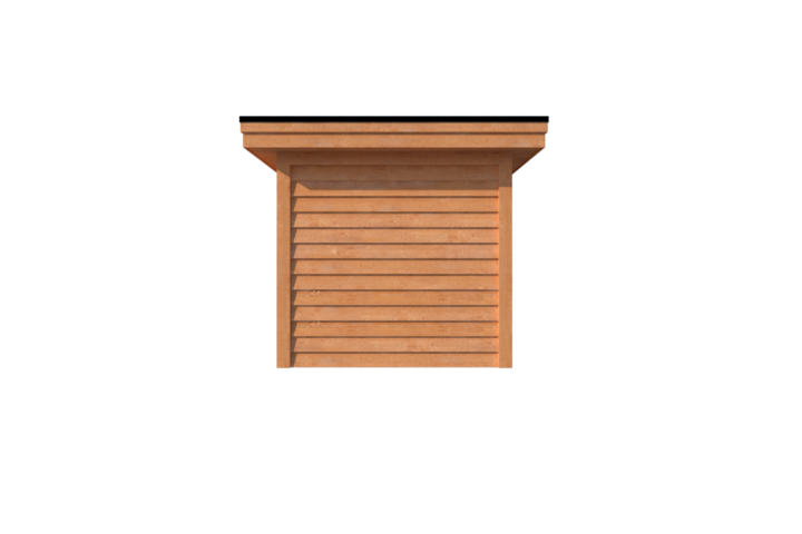 Tuinhuis plat dak 550 x 250cm