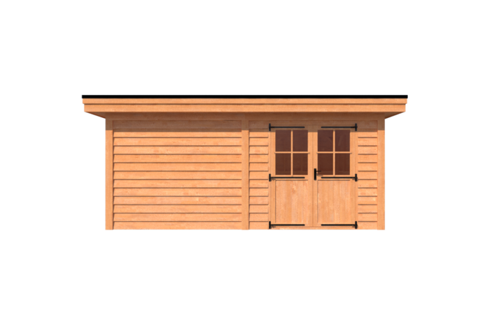 Tuinhuis plat dak 550 x 300cm Tuinhuis plat dak 550 x 300cm