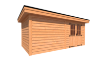 Tuinhuis plat dak 550 x 300cm Tuinhuis plat dak 550 x 300cm