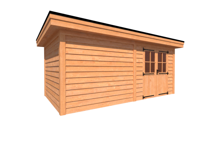 Tuinhuis plat dak 550 x 300cm Tuinhuis plat dak 550 x 300cm