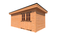 Tuinhuis plat dak 550 x 300cm Tuinhuis plat dak 550 x 300cm