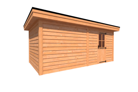 Tuinhuis plat dak 550 x 300cm Tuinhuis plat dak 550 x 300cm