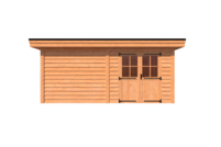 Tuinhuis plat dak 550 x 400cm Tuinhuis plat dak 550 x 400cm