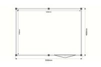 Tuinhuis plat dak 550 x 400cm Tuinhuis plat dak 550 x 400cm