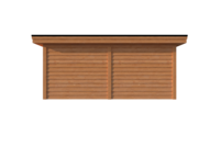 Tuinhuis plat dak 550 x 400cm Tuinhuis plat dak 550 x 400cm