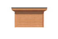 Tuinhuis plat dak 550 x 400cm Tuinhuis plat dak 550 x 400cm