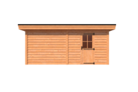 Tuinhuis plat dak 550 x 400cm