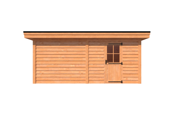 Tuinhuis plat dak 550 x 400cm