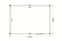Tuinhuis plat dak 550 x 400cm