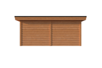 Tuinhuis plat dak 550 x 400cm