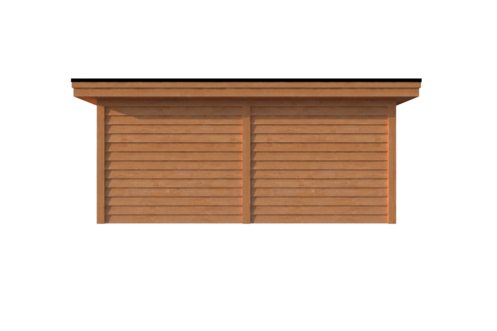 Tuinhuis plat dak 550 x 400cm