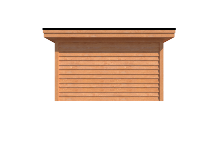 Tuinhuis plat dak 550 x 400cm