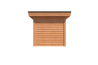 Tuinhuis plat dak 600 x 250cm Tuinhuis plat dak 600 x 250cm