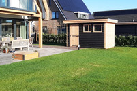 Tuinhuis plat dak 600 x 250cm Tuinhuis plat dak 600 x 250cm