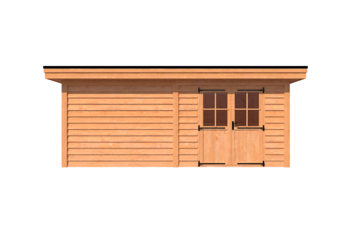 Tuinhuis plat dak 600 x 350cm