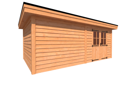 Tuinhuis plat dak 600 x 350cm