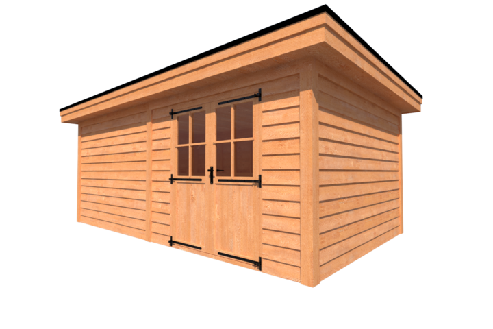 Tuinhuis plat dak 600 x 350cm