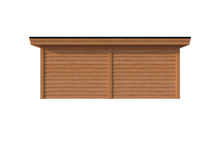 Tuinhuis plat dak 600 x 350cm