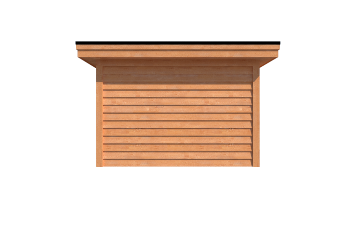 Tuinhuis plat dak 600 x 350cm