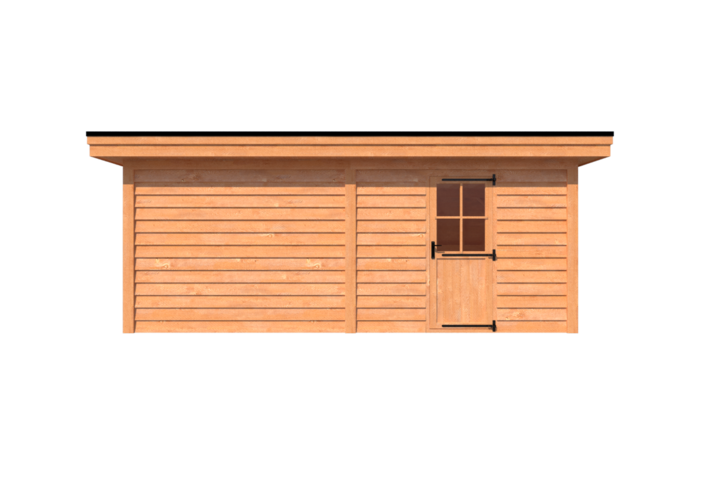 Tuinhuis plat dak 600 x 350cm