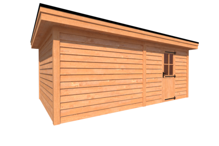 Tuinhuis plat dak 600 x 350cm