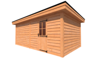 Tuinhuis plat dak 600 x 350cm