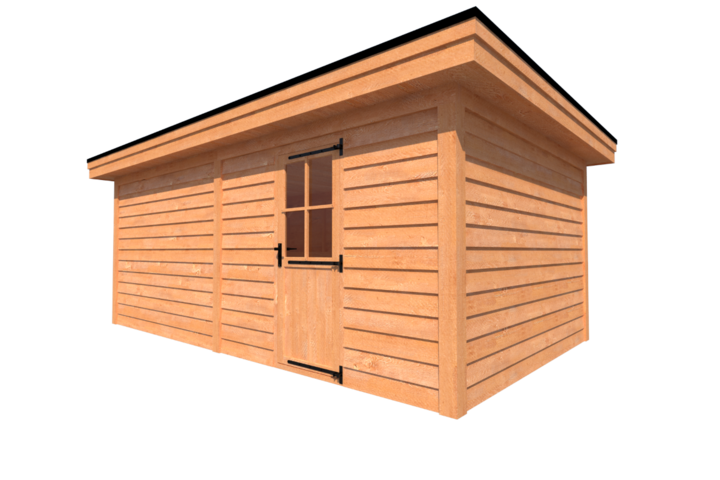 Tuinhuis plat dak 600 x 350cm