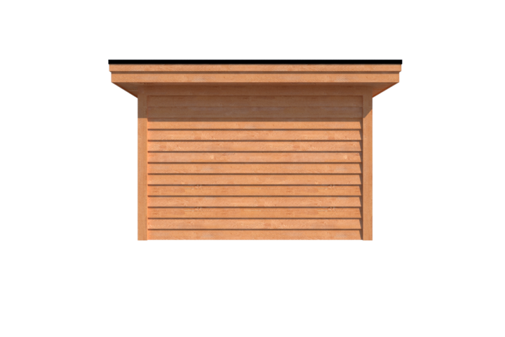 Tuinhuis plat dak 600 x 350cm