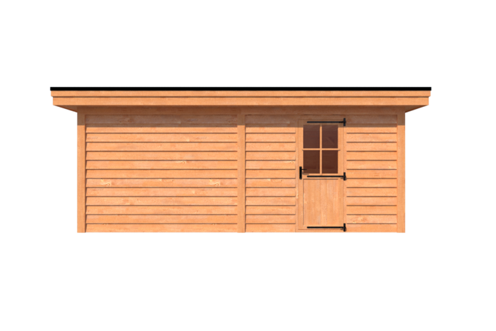 Tuinhuis plat dak 600 x 400cm Tuinhuis plat dak 600 x 400cm