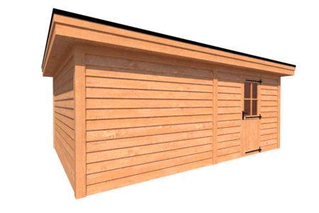Tuinhuis plat dak 600 x 400cm Tuinhuis plat dak 600 x 400cm